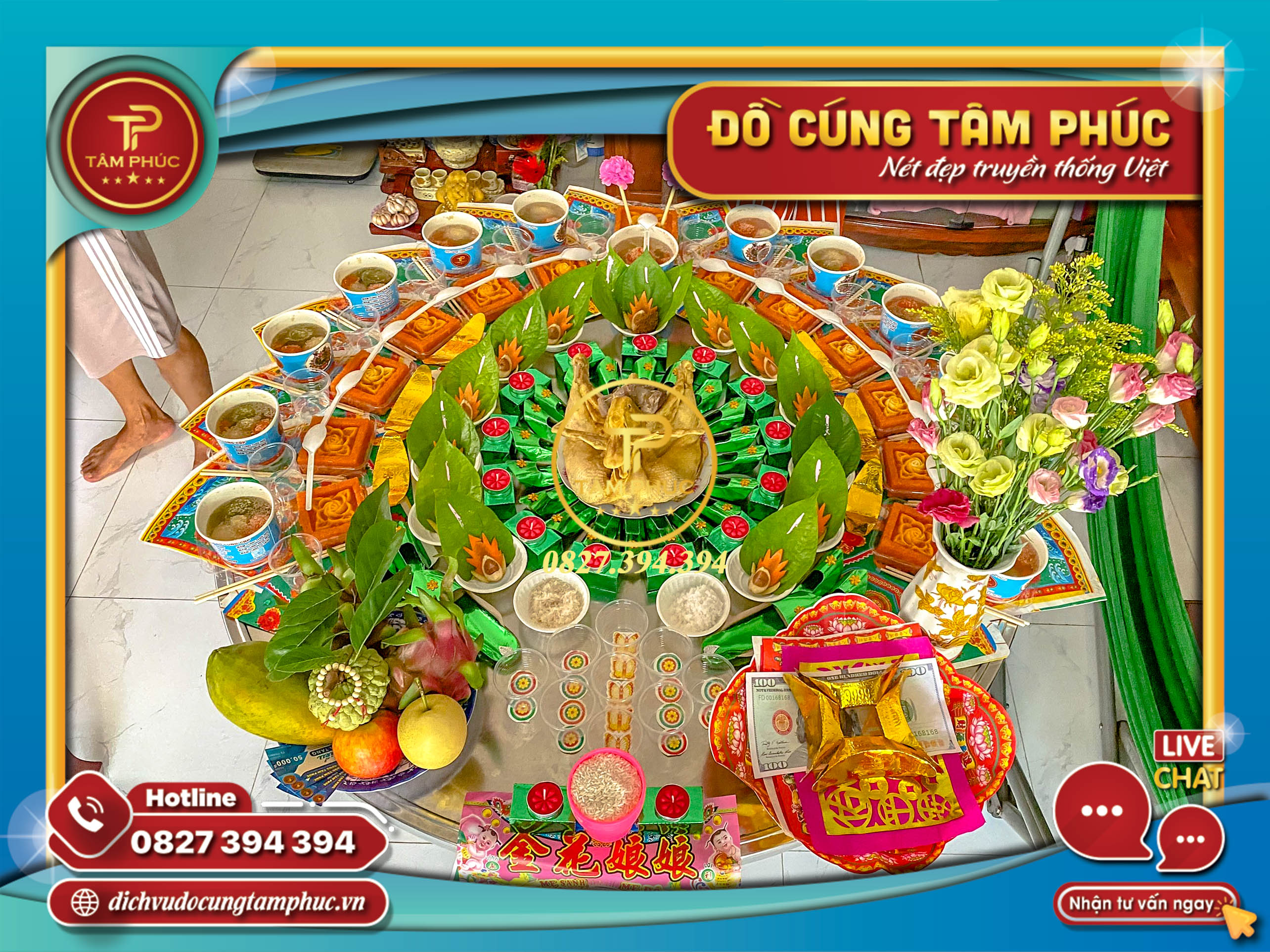 Mâm cúng thôi nôi cho các bé yêu trọn gói.